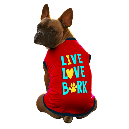 Live Love Bark Tshirt | CHEEKu