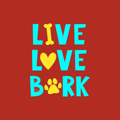 Live Love Bark Tshirt | CHEEKu